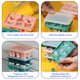 thumbnail image 4 of Bandeja de hielo empaquetada en 3 piezas, molde de hielo de silicona de grado alimenticio con tapa, bandeja de silicona flexible y fácil de aflojar., 4 of 5