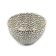 Angle View: Thyme & Table Dinnerware Assorted Patterns Stoneware Round Snack Bowl