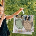 thumbnail image 3 of SKYSONIC 2 Pack Valentines Owls Lover Bath Hand Towels, Ultra Soft and Absorbent, You and Me Decorative Fingertip Face Towel for Home, Bathroom, Kitchen, 28.3"x14.4", 3 of 5