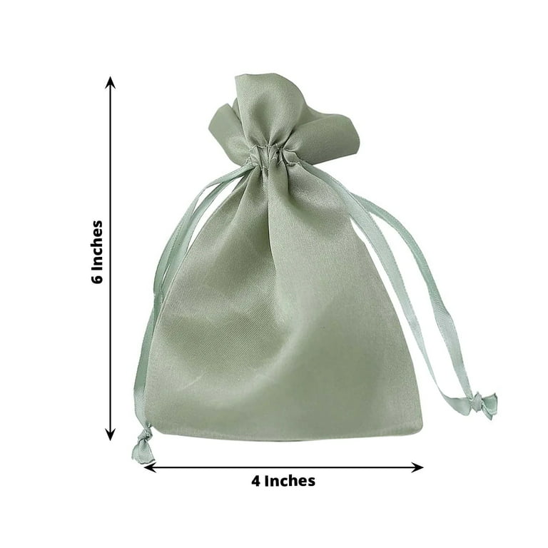 100 Dark Green Satin Fabric Custom Jewelry Pouch With Logo, Small  Drawstring Bag, Wedding Favor Pouch