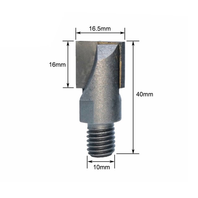 1Pc 10Mm Tige Cnc Bas Nettoyage Routeur Bit Serrure Slotting Fraise