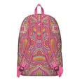 thumbnail image 4 of Folk Style Traditional Mandala School Backpack, Vintage Ethnic Boho Canvas Daypack with Sacred Pattern for Women, 4 of 5