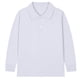 thumbnail image 3 of Ceisia Kids' Solid Color Long Sleeve Polo Shirt for Back-to-School & Casual Wear White 7 Years Gifts, 3 of 3