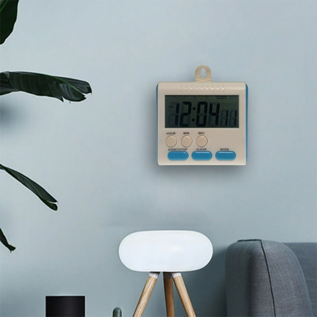 Kitchen Multifunctional Portable Timer,24-hour Electronic Timer,Digital Reminder In Both Chinese And English,Black&friday Deals 2024,Cyber&Monday Deals 2024,PENDANE,Blue