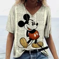 thumbnail image 4 of Camiseta de moda para mujer, camiseta con estampado de Mickey Mouse, ropa de manga corta para mujer, camiseta Harajuku, camiseta para mujer, camisetas de gran tamaño para mujer, 4 of 5