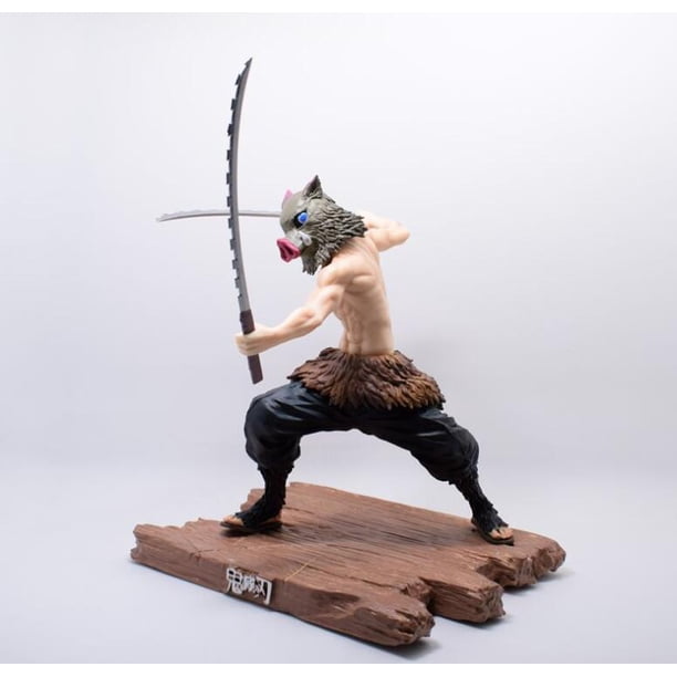 Figurine Demon Slayer Hashibira Inosuke Fight Ver avec 2 têtes, jouet modèle 20cmno package zhangyuxiang unisex
