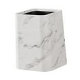 thumbnail image 3 of Papelera de mármol para baño, papelera, cesta de papel, contenedor de basura cuadrado para el hogar, cesta de basura para sala de estar, dormitorio M, 3 of 8