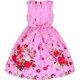 thumbnail image 4 of Sunny Fashion Vestido para Niñas Rosa Flor Doble Lazo Fiesta Vestido Veraniego Casual 9-10 Años, 4 of 10