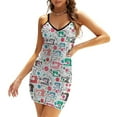thumbnail image 2 of Sewing Pattern Square Neck Dress Sweet Summer Dress Women Elegant Halter Print Dress Sewing Sewing Machine Handmade Sew, 2 of 4