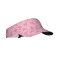 thumbnail image 1 of Fotbe Pink Bows Visera Deportiva con Diseño, Gorra Abierta Ajustable de Algodón para Mujer y Hombre, 1 of 7