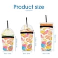 thumbnail image 2 of Set of 3 Packs Reusable Hot And Iced Coffee Cup Sleeve Neoprene Tumbler Sleeve Sweets And Rainbow Lollipops Pattern(16,24,32oz), 2 of 8