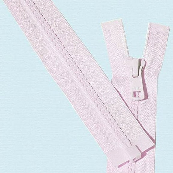 Zipperstop Wholesale Ykkâ® 18" Vislon Zipper ~ Ykk #5 Molded Plastic ~ Separating - 512 Baby Pink (3 Zippers / Pack)