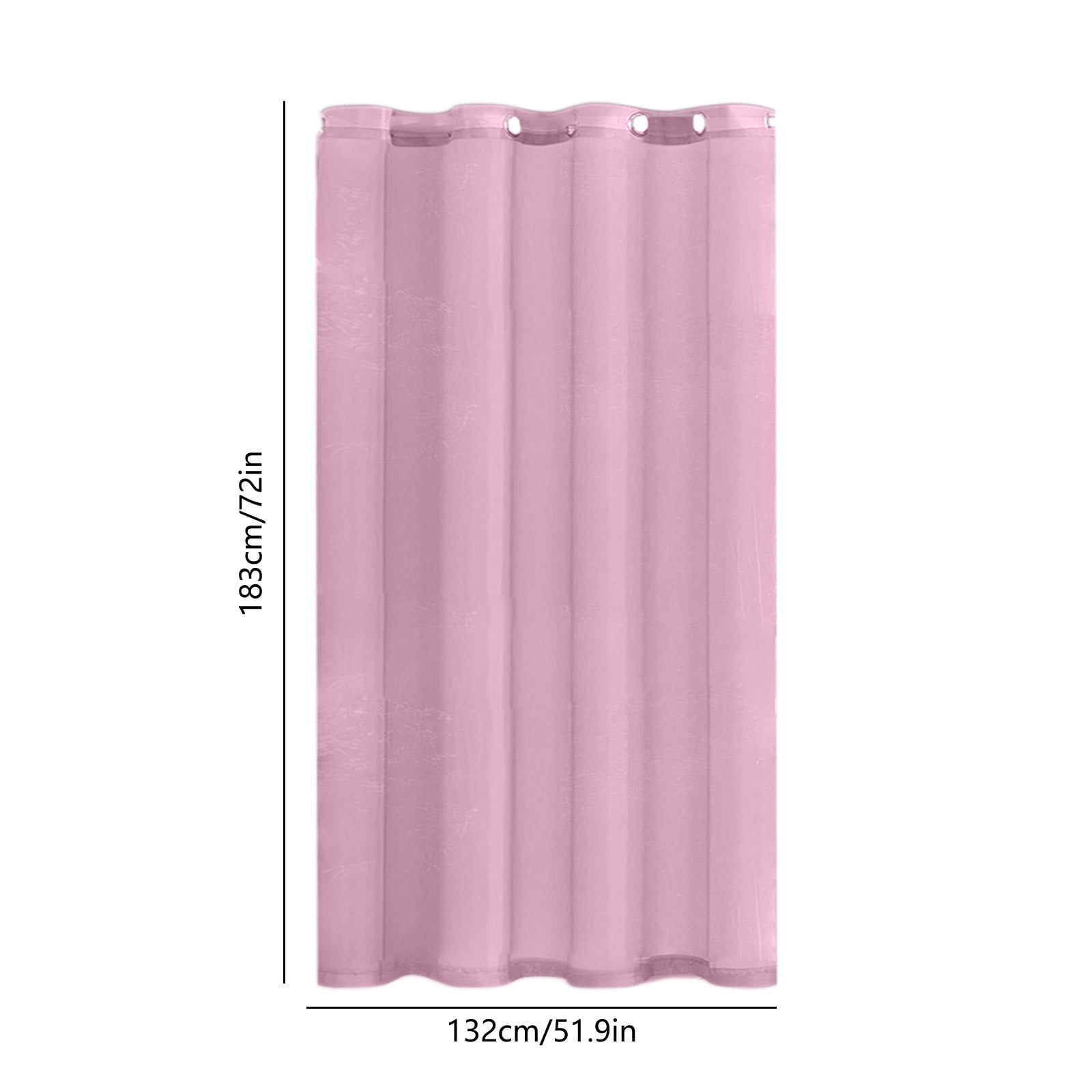 Xhegex Outdoor Curtains Waterproof Windproof Weatherproof Curtain for Patio, Cabana, Porch, Pergola and Gazebo, Grommet Top and Tab Bottom Drape, 1Panel, 52x72 inch, Pink