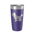 thumbnail image 1 of Poodle Mom Tumbler Dog Travel Mug Gift Insulated Laser Engraved Coffee Cup 20 oz Purple, 1 of 1