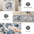 thumbnail image 4 of TECHVIDA Kitchen Rug Set 3 Piece,Non Slip Machine Washable Kitchen Mats,Boho Farmhouse Hallway Doormat for Home Decor, 4 of 9