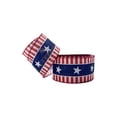 thumbnail image 5 of Patriotic Independence Day Ribbon Set, Red White Blue USA Flag Wired Edge Ribbon for Wreath Bow Gift Wrapping, 4th of July Decorative Craft Supplies, 5 of 6
