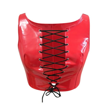 

Lingerie For Women Wear Necklaces Laces Hollowed Out Belly Pu Vests Interest Underwear