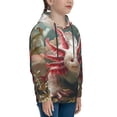 thumbnail image 3 of Lsque Colorful Axolotl Underwater Patten Youth Hoodie Sweatshirt Pullover with Kangaroo Pocket Boys and Girls Hoodie Warm Hoodie for Kids-Small, 3 of 6