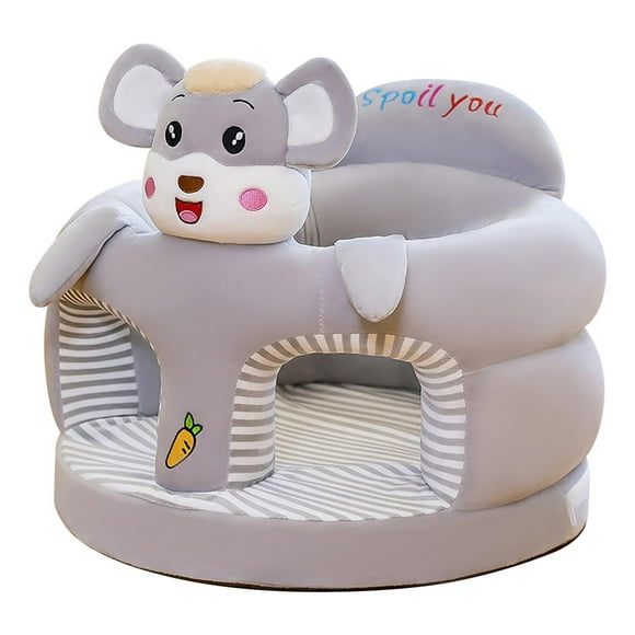 Larmly Fauteuil de Soutien pour Bébé avec Animaux de Dessin Animé et Dossier de Soutien