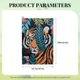 thumbnail image 6 of Werpe Tiger Jungle Leaves and Flowers Golf Towel for Men Golf Accessories and Gifts Funny Golf Towel 2PC, 6 of 7