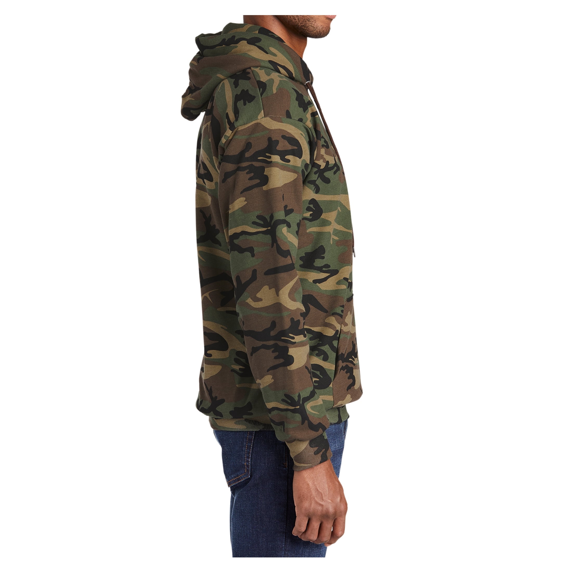 Mafoose Men's Core Fleece Classic Camo Pullover Hooded Sweatshirt Military Camo L