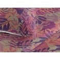 thumbnail image 3 of Ambesonne Leafy Design Quilted Bedspread Set 3 Pcs, Pop Art Colors Leaves, Queen, Magenta Pale Lilac Indigo, 3 of 4