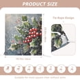 thumbnail image 2 of Decorative Chair Back Cover One Size x6 Chair Cover Dining Chair Slipcovers Chair Back Decoration Festival Chair Decoration Christmas Holly and Mistletoe, 2 of 6