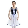 thumbnail image 4 of vastwit Kids Girls Ballerina Costume Long Tulle Swan Princess Ballet Dance Dress Leotard Dancewear Navy Blue XL, 4 of 7