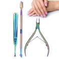 thumbnail image 3 of Manicure Set Exfoliating Cuticle Pusher Dead Skin Remover Pedicure Tool, 3 of 8