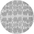 thumbnail image 1 of Ahgly Company Indoor Round Abstract Gray Modern Area Rugs, 8' Round, 1 of 4