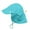 Aqua, variant on green sprouts UPF50+ Eco Flap Hat-Gray-2T-4T