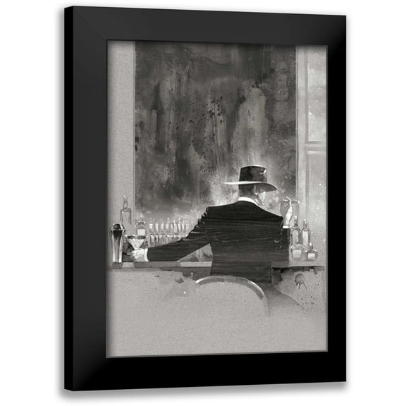Lynch, Brent 11x14 Black Modern Framed Museum Art Print Titled - Cigar Bar Study