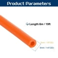 thumbnail image 2 of Uxcell 19 Ft(6M) Rubber Tubing, 1/8"(3mm) ID 1/4"(6mm) OD Sling Shot Natural Latex Rubber Tubing for Exercise Stretching Laboratory Home Hose, Orange, 2 of 6