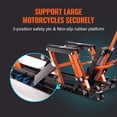 thumbnail image 2 of Motorcycle Jack Stand, 1500 LBS ATV Scissor Lift Jack, Scissor Lift Jack Stand with 4 Wheels, Hydraulic Foot-Operated Hoist Stand for Motorcycle ATV UTV Powersports, 2 of 7