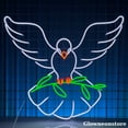 thumbnail image 2 of Glowneon Dove Bird Neon Sign, Pigeon Bird LED Sign, Peaceful World Decor, Christmas Gifts, 2 of 4