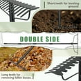 thumbnail image 3 of FENHRTVM Thatch Rake , 78in Adjustable Garden Rake , Heavy Duty Rakes for Lawns, Gathering Leaf Loosening Soil, Black, 3 of 7