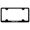 Black, variant on Mercury Laser Etched Logo Wide Body License Plate Frame (Brushed Chrome)