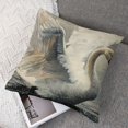 thumbnail image 7 of nygtbtfer  Sketch Throw Pillow Cover Beauty Bird Portrait Elegant Animal Wings Lake Nature Pillow Decorative Square Cushion for Home Couch Bed White, 7 of 7