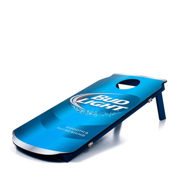 Bud Light Cornhole Outdoor Game Set, 2 Wooden Anheuser-Busch Can