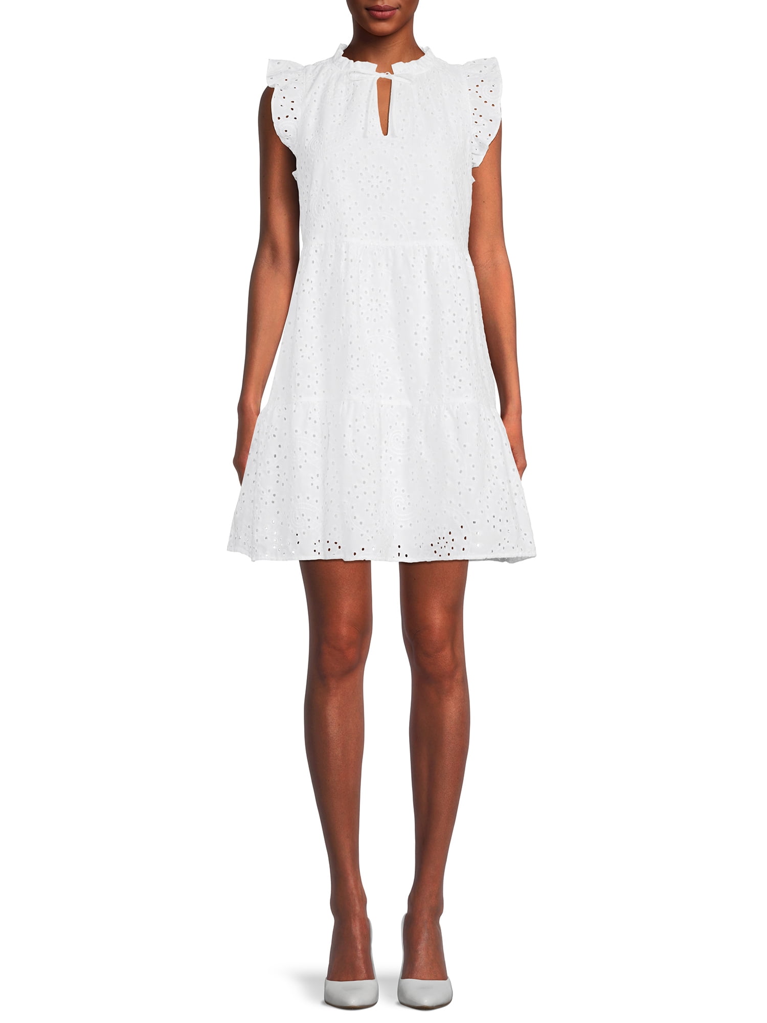 Tru Women's Long Sleeve Peasant Dress 