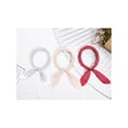 thumbnail image 6 of INSPIRE CHIC 70cm Polka Dots Square Scarf Neck Scarves Kerchief Neckerchief Headband for Women White Dot 27.56*27.56"(L*W), 6 of 6