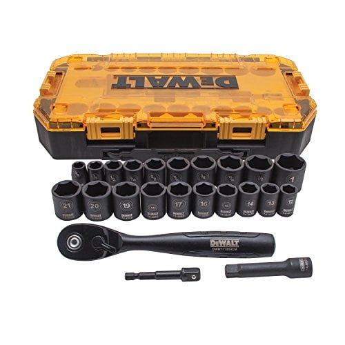 Juego de enchufes DeWalt 23 piezas impacto métrico