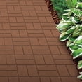 thumbnail image 4 of Rubberific Dual Sided Rubber Paver Tile - 16" X 16" X 3/4" (Brown, 5 Tiles), 4 of 7