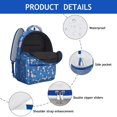 thumbnail image 4 of Country Style Floral Waterproof Backpack - Lightweight School Bag for College Students, 4 of 6