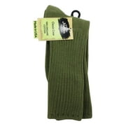 Socks Cotton Crew Size 9-11 Olive - 1 Pair