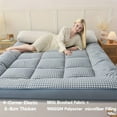 thumbnail image 2 of Soft Mattress Mattress Topper - Cooling Breathable Fiber Filling - Non-Waterproof, Woven Fabric Mattress Topper - Available In All SeasonsIdeal For Bedroom, Guest Room, Dorm - 2.36-3.15inch Thickness, 2 of 12