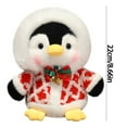 thumbnail image 3 of Christmas Penguin Doll, Stuffed Animal toy, Adorable Soft Plush Penguin Gift for Girls, 8.6 Inch Cute Holiday toy, 3 of 5