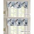 thumbnail image 4 of Tie Up Valance Curtain for Kitchen,Coastal Beach White Pelican Rod Pocket Short Curtains Adjustable Tie-Up Shade Valances,Ocean Wave Seaside Bird Window Treatment for Bathroom Living Room Bedroom, 4 of 8