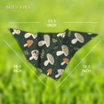 thumbnail image 4 of Mushrooms Bandanas, Sage Green Mushroom Dog Scarf, Fall Accessories for Medium Large Dogs, 4 of 4