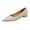 #273-Beige, variant on Women's Fashionable Spring Summer Casual Slip-On Shoes - Pointed Toe Low Block Heel Solid Color Minimalist Low Cut Pumps for Daily Wear